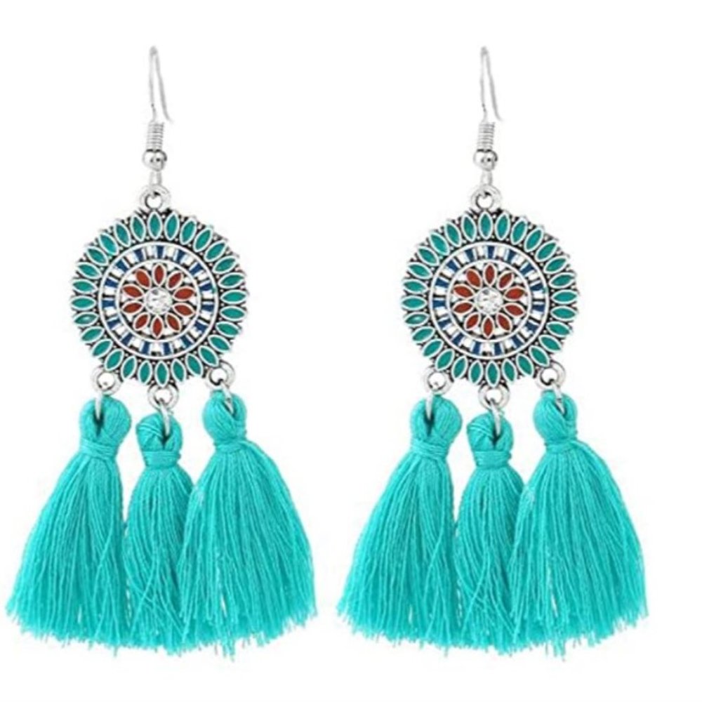 Boho Elegant Statement Earrings - Picture 2 of 3